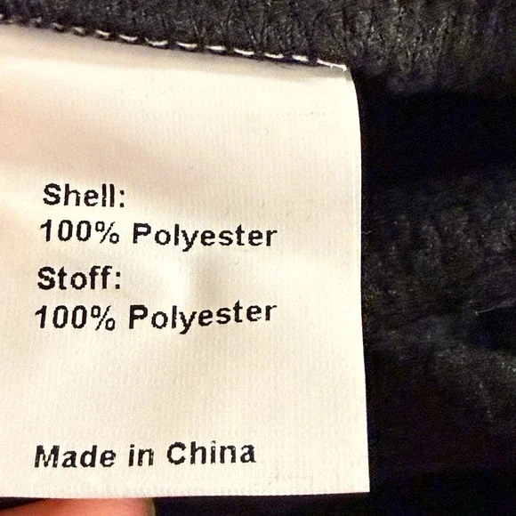 Argstar Black Fleece Jacket Womens Full Zip Lightweight Outdoor Hiking NWT - Picture 8 of 10